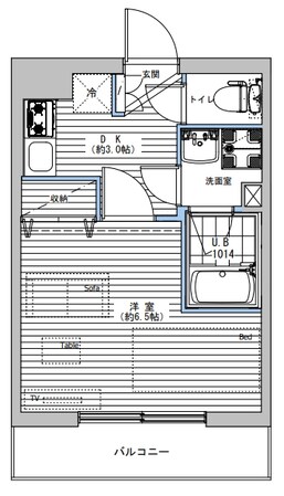 サンレジデンス武蔵野の物件間取画像